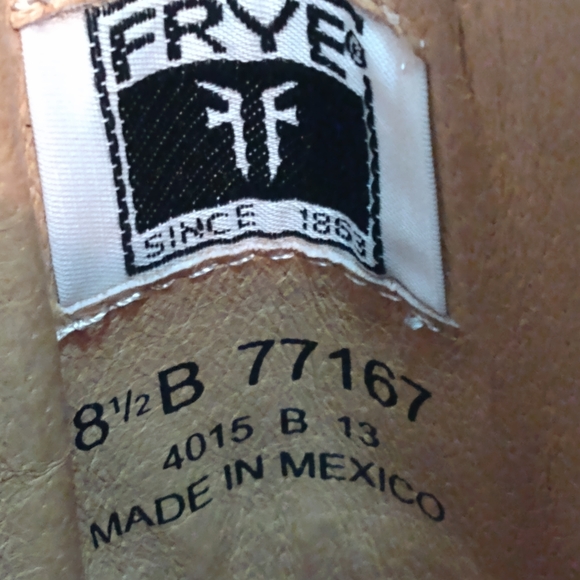 Frye Womens Melissa 2 Button Boot Black Size 8 1/2 B Black Leather Riding Boots - Picture 7 of 11